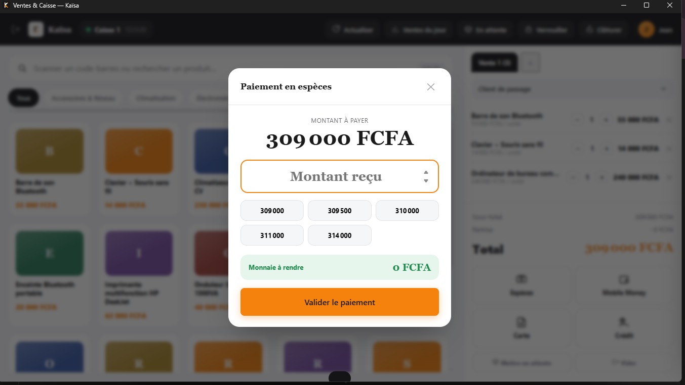Encaissement rapide et fiable